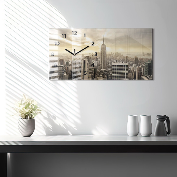 Vízszintes üvegóra New York Towers