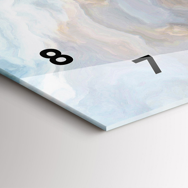 Vízszintes üvegóra Márvány minta