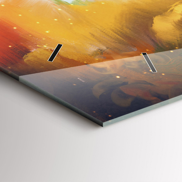 Vízszintes üvegóra Absztrakt festészet