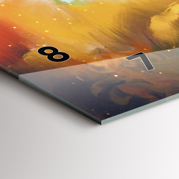 Vízszintes üvegóra Absztrakt festészet