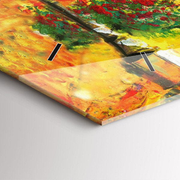 Vízszintes üvegóra Velence Rialto híd