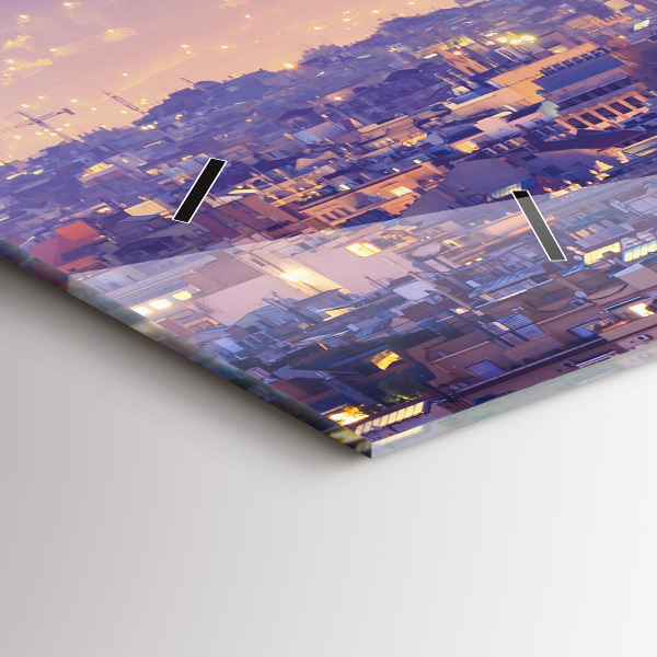 Vízszintes üvegóra Kilátás Barcelona