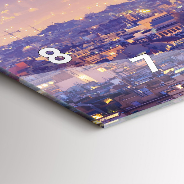 Vízszintes üvegóra Kilátás Barcelona