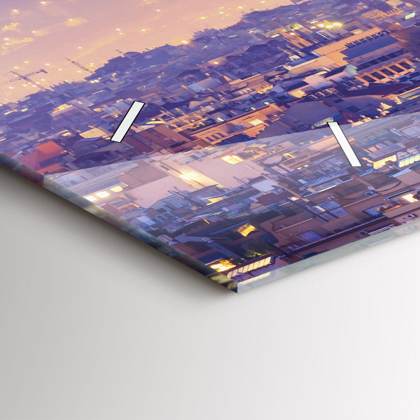 Vízszintes üvegóra Kilátás Barcelona