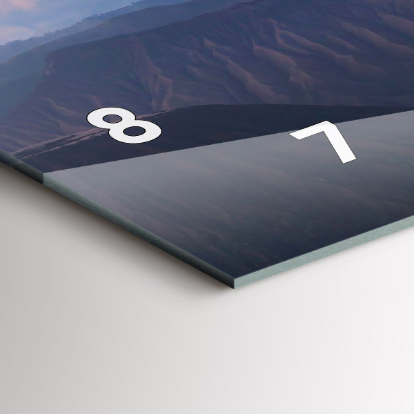 Vízszintes üvegóra Gyönyörű táj