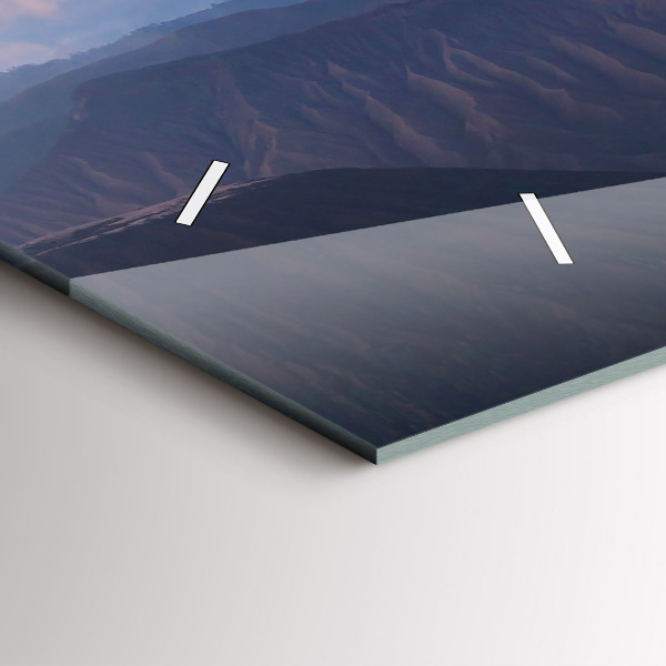 Vízszintes üvegóra Gyönyörű táj