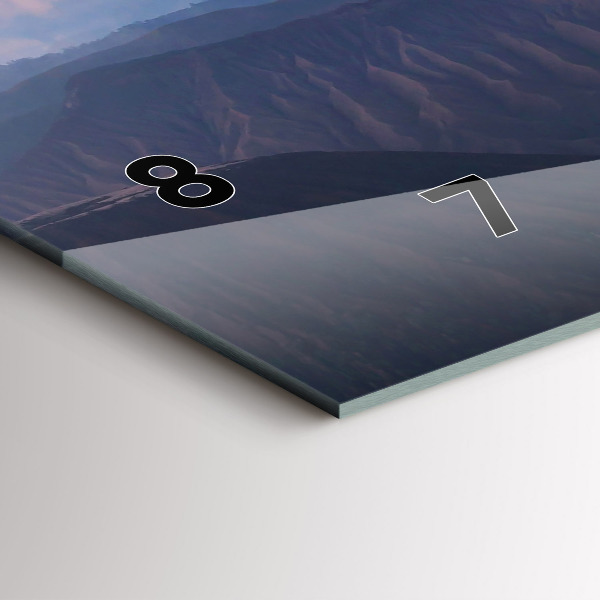 Vízszintes üvegóra Gyönyörű táj