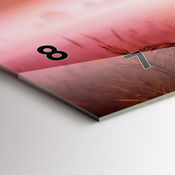 Vízszintes üvegóra Ködös reggel