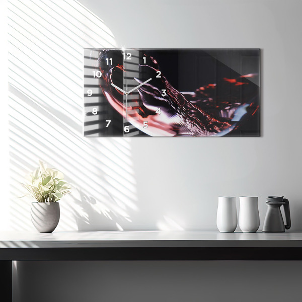 Vízszintes üvegóra Pohár bor