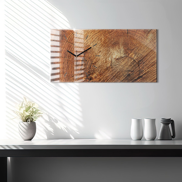 Vízszintes üvegóra Öreg fatönk