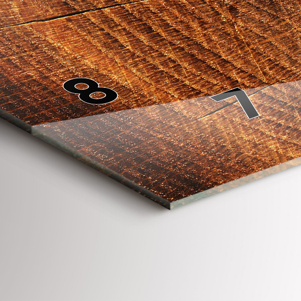 Vízszintes üvegóra Öreg fatönk