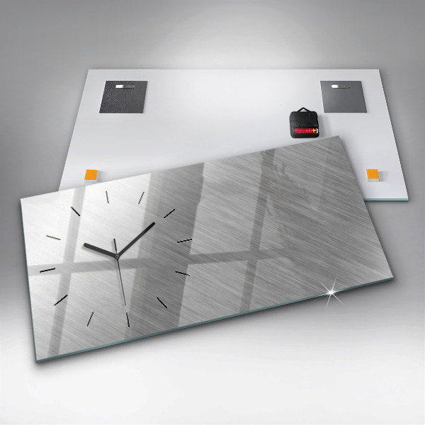 Vízszintes üvegóra Fém fal