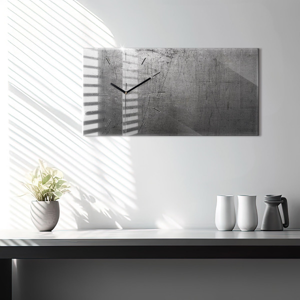 Vízszintes üvegóra Fém fal