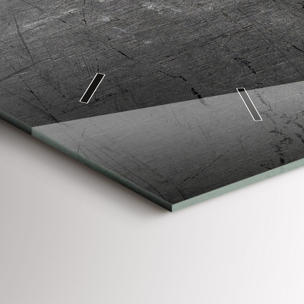 Vízszintes üvegóra Fém fal