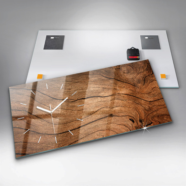 Vízszintes üvegóra Régi fa