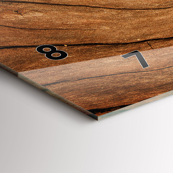 Vízszintes üvegóra Régi fa