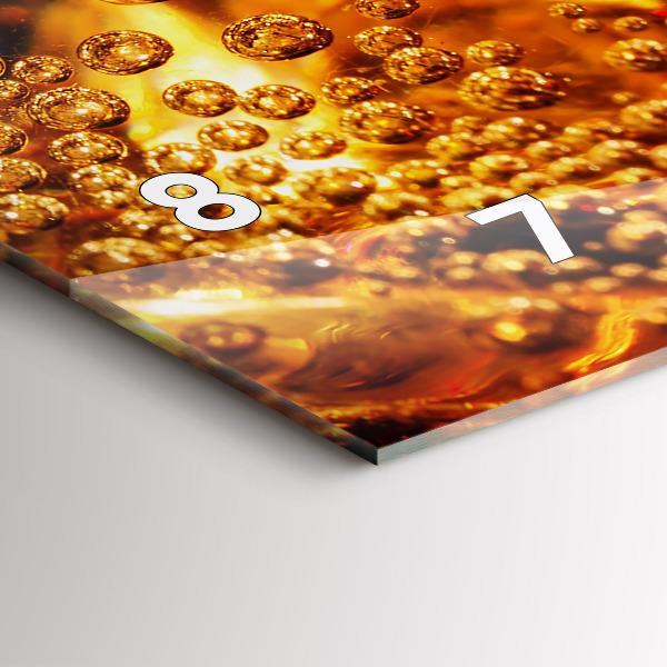 Vízszintes üvegóra Közeli kép az italról