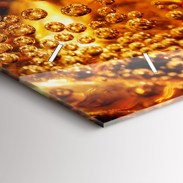 Vízszintes üvegóra Közeli kép az italról