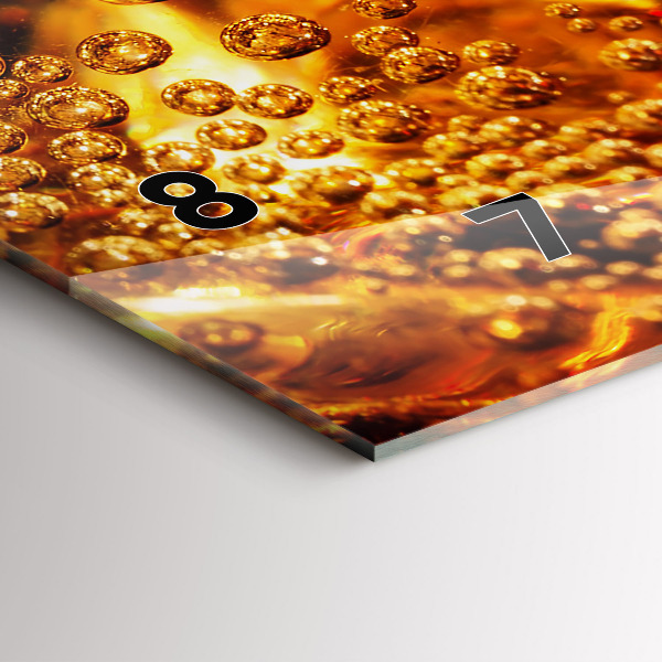 Vízszintes üvegóra Közeli kép az italról