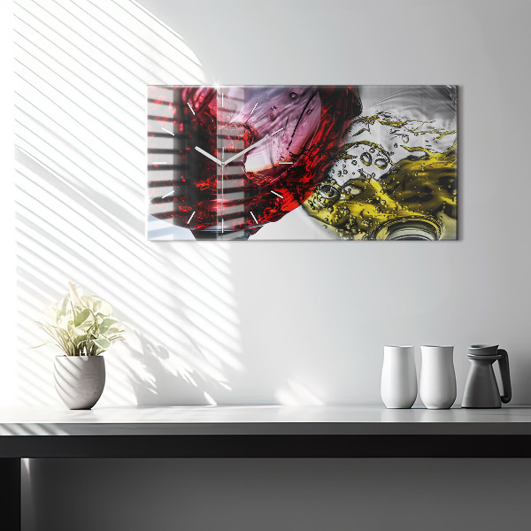 Vízszintes üvegóra Pohár bor