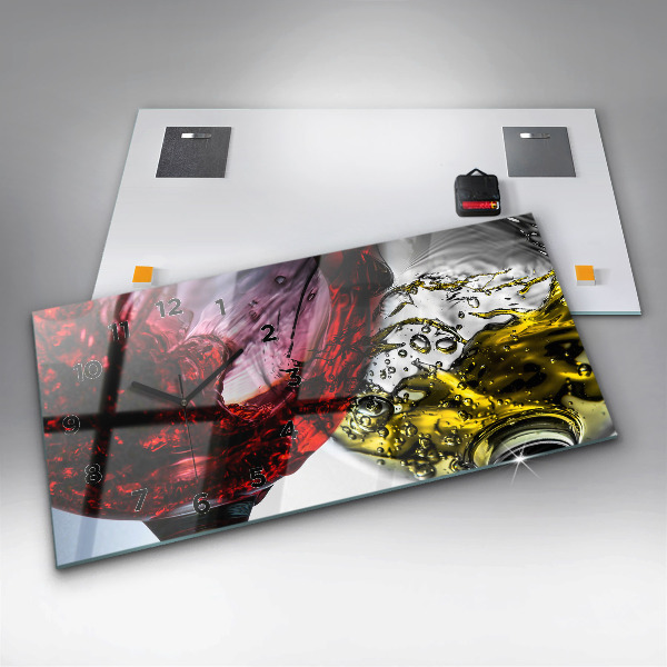 Vízszintes üvegóra Pohár bor