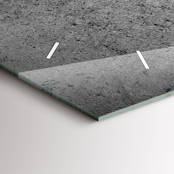 Vízszintes üvegóra Ipari fal