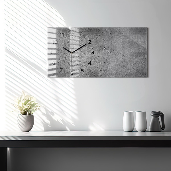 Vízszintes üvegóra Ipari fal