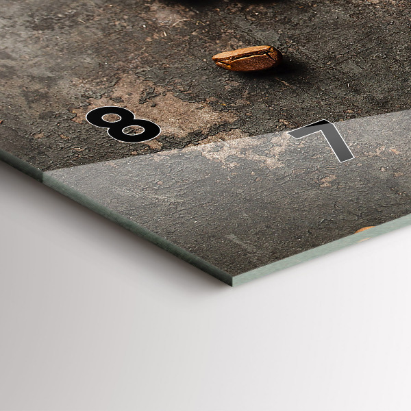 Vízszintes üvegóra Egy zacskó kávébab