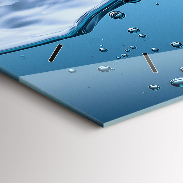 Vízszintes üvegóra Közeli kép a vízről