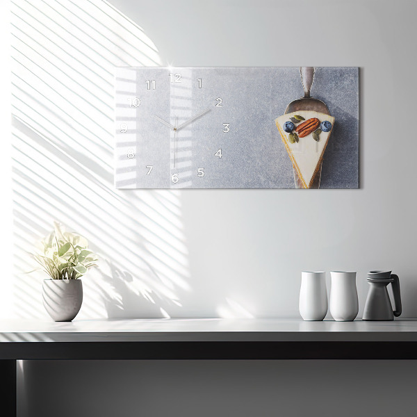 Vízszintes üvegóra Egy szelet tortát