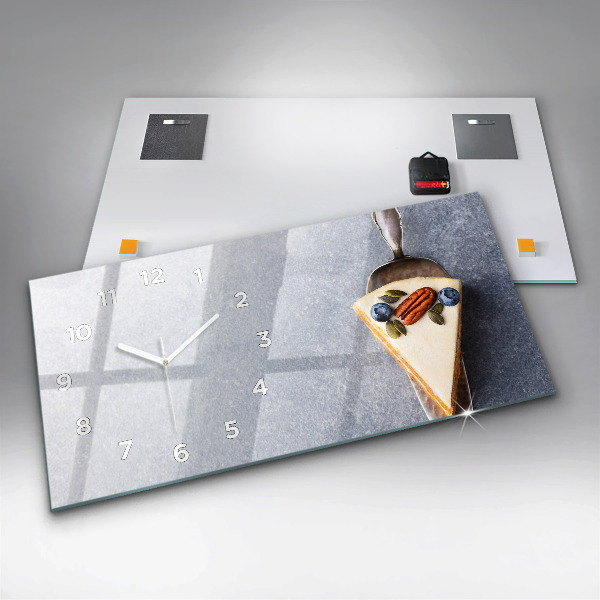 Vízszintes üvegóra Egy szelet tortát