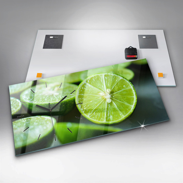 Vízszintes üvegóra Lime ékek