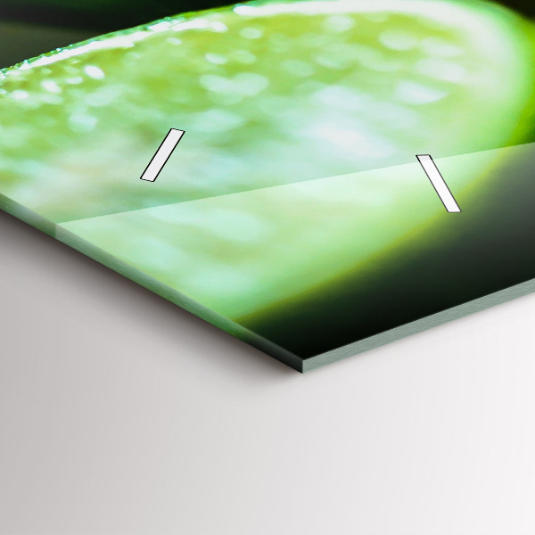 Vízszintes üvegóra Lime ékek