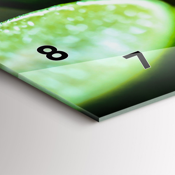 Vízszintes üvegóra Lime ékek