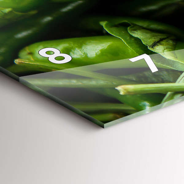 Vízszintes üvegóra Zöld bors