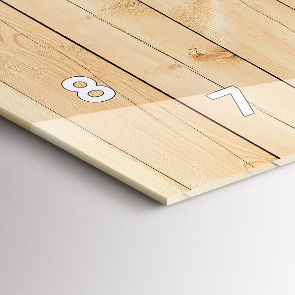 Vízszintes üvegóra Fa táblák