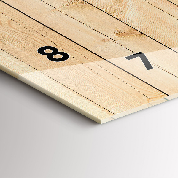 Vízszintes üvegóra Fa táblák