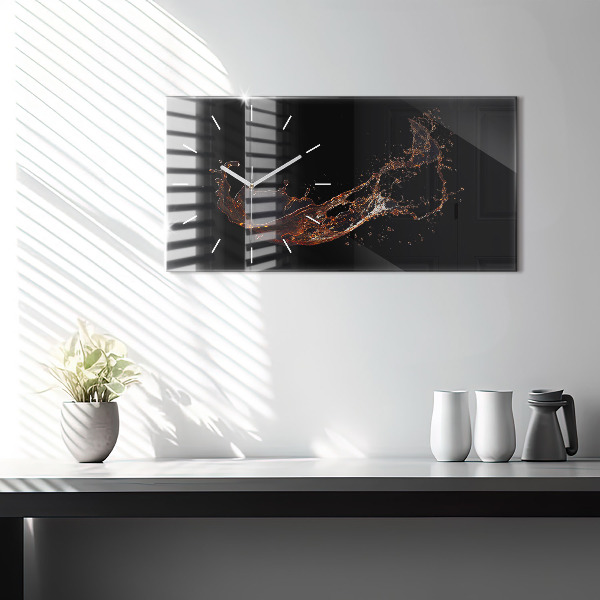 Vízszintes üvegóra Kiömlött ital