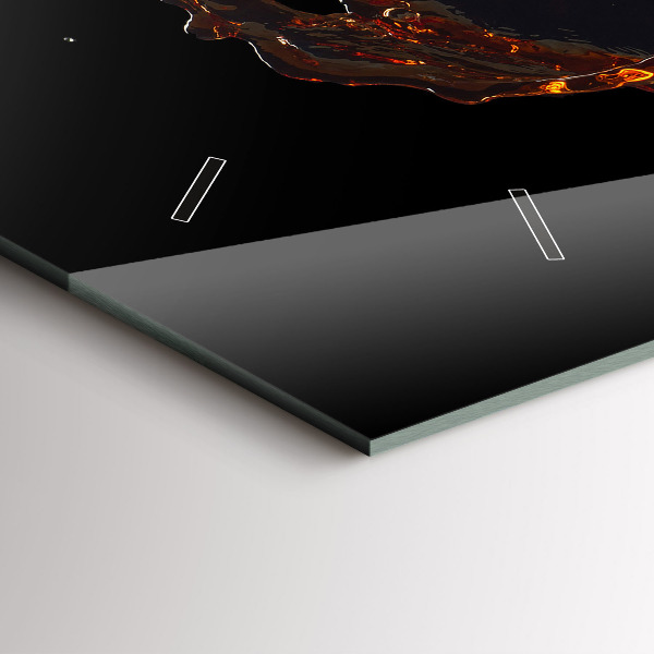 Vízszintes üvegóra Kiömlött ital