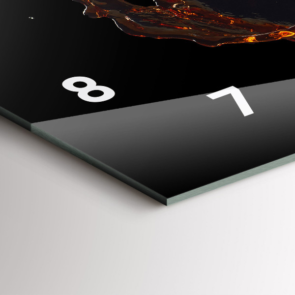 Vízszintes üvegóra Kiömlött ital