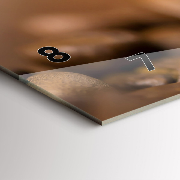 Vízszintes üvegóra Absztrakt színek