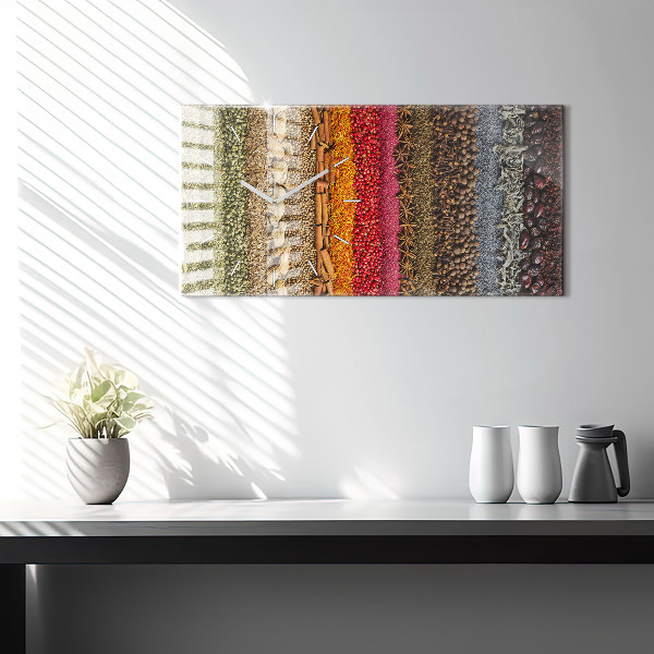 Vízszintes üvegóra Fűszerek sorai