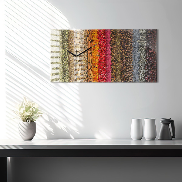 Vízszintes üvegóra Fűszerek sorai