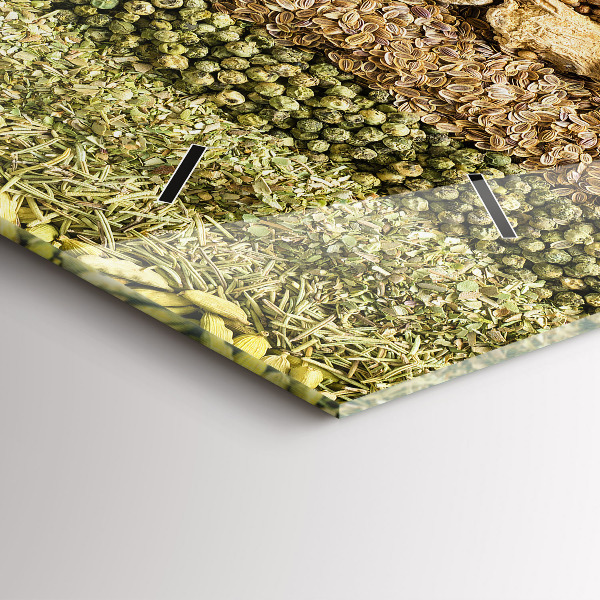 Vízszintes üvegóra Fűszerek sorai