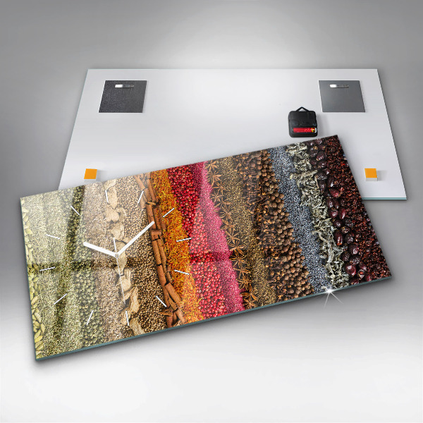 Vízszintes üvegóra Fűszerek sorai