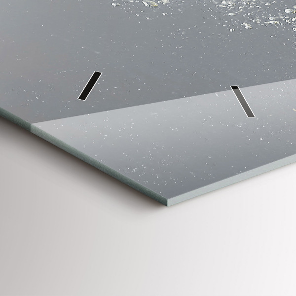 Vízszintes üvegóra Citrus vízben