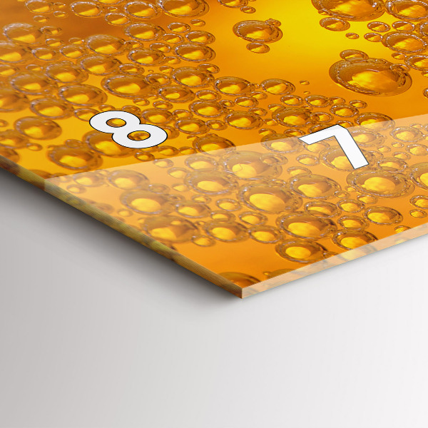 Vízszintes üvegóra Sör