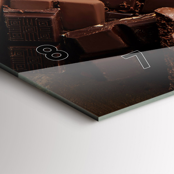 Vízszintes üvegóra Csokoládé szeletek