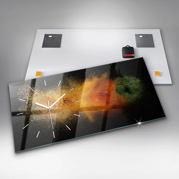 Vízszintes üvegóra Szétszórt fűszerek