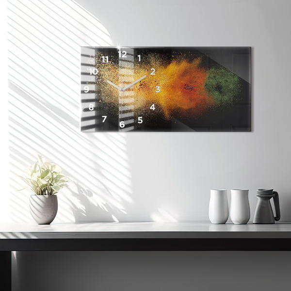 Vízszintes üvegóra Szétszórt fűszerek